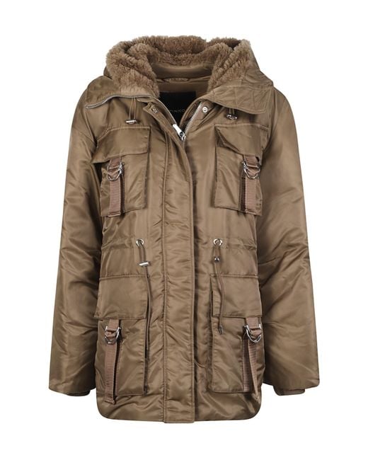 Pinko Brown Passito Padded Jacket