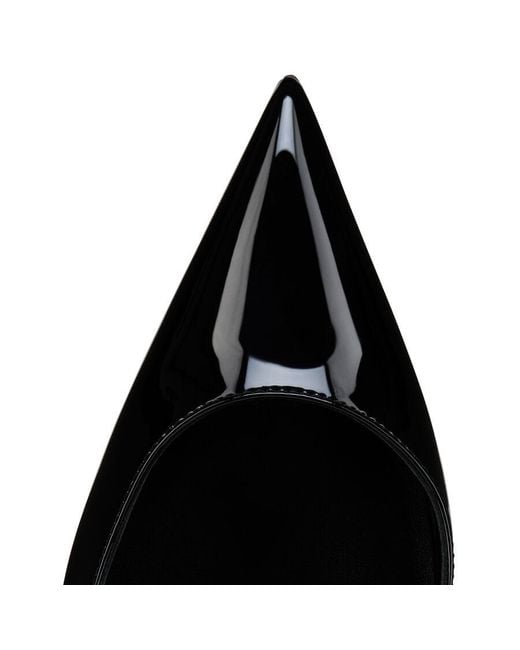 Christian Louboutin Black Miss Z Sling Patent Leather Slingback Pumps 100