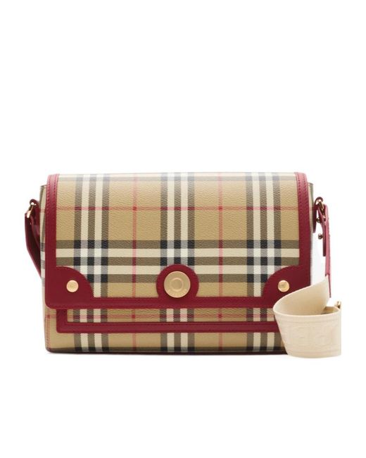 Burberry Multicolor Checked Note Crosssbody Bag