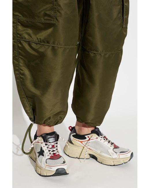 Golden Goose Deluxe Brand White Lightstar Mesh Low-Top Sneakers