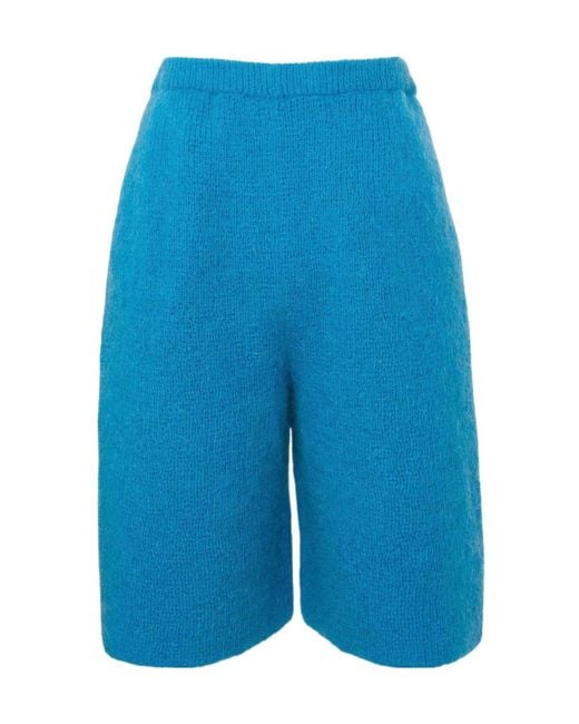J.W. Anderson Blue Jw Anderson Knitted Bermuda Shorts