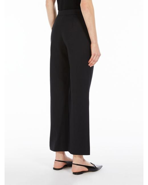 Max Mara Black 'S High Waist Straight Leg Pants