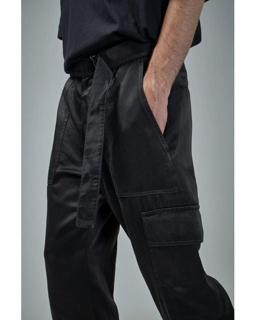 Dries Van Noten Black Belted Overalls for men