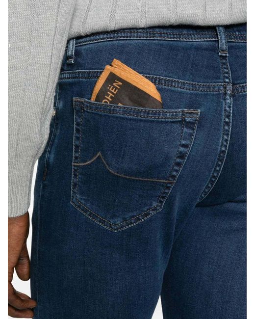 Jacob Cohen Blue Belt Loop Jeans for men