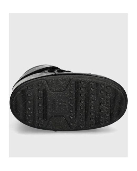 Moon Boot Black Icon Low Glitter Lace-Up Boots for men