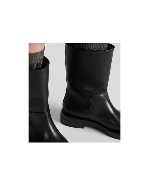 Dior Black Homme Carlo Square Toe Boots for men