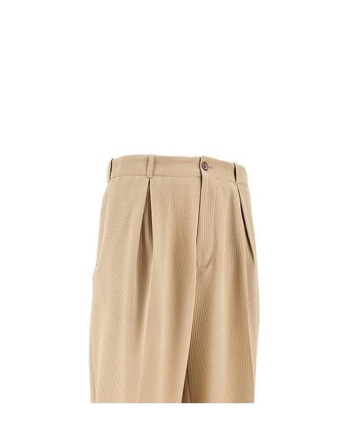 Emporio Armani Natural Technical Fabric Trousers for men