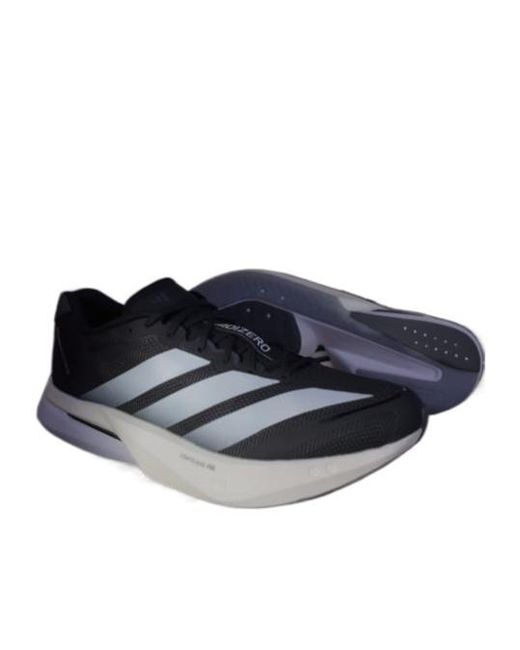 Adidas Blue Adizero Boston 13 Lace-Up Sneakers for men