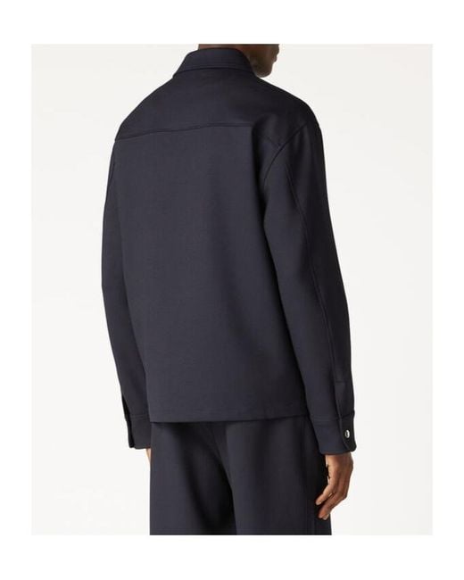 Loro Piana Blue Long-Sleeved Casual Jacket for men