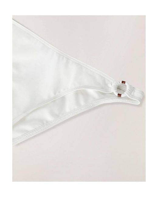 Loro Piana White Ring Marine Bikini Swimsuit