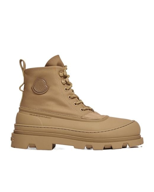 Moncler Brown Vera Sheal Lace-Up Boots