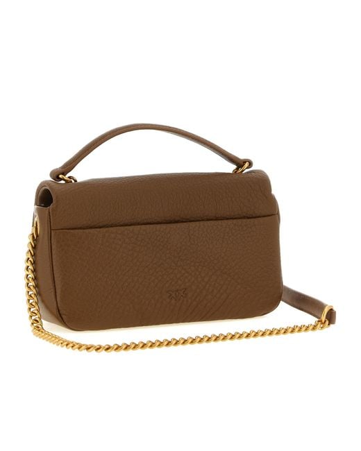 Pinko White Flap Shoulder Bag