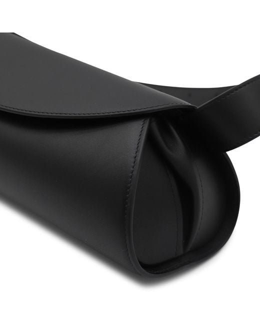 Jil Sander Black Logo-Embossed Belt Bag for men