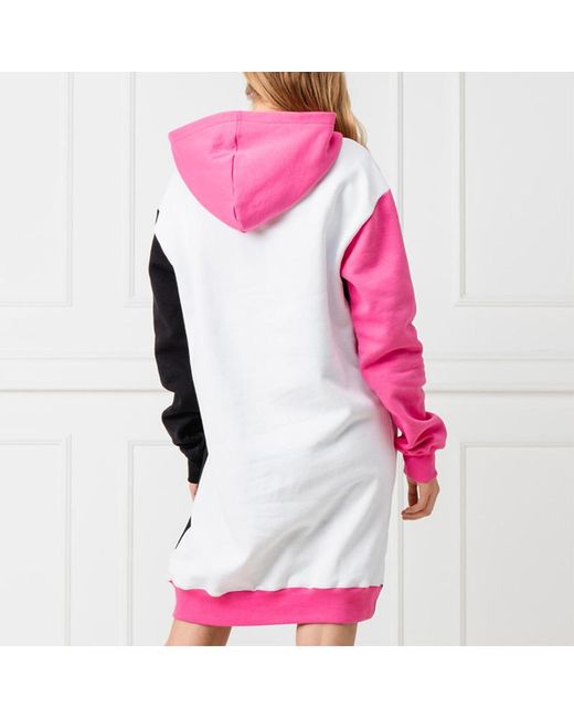 MSGM Pink Spliced Logo Sweater