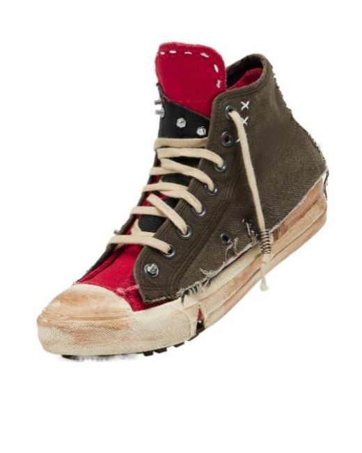Maison Margiela Brown Loved To Death Sneakers