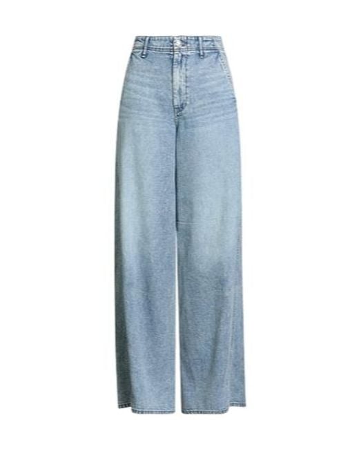 Rag & Bone Blue Wide-Leg Jeans
