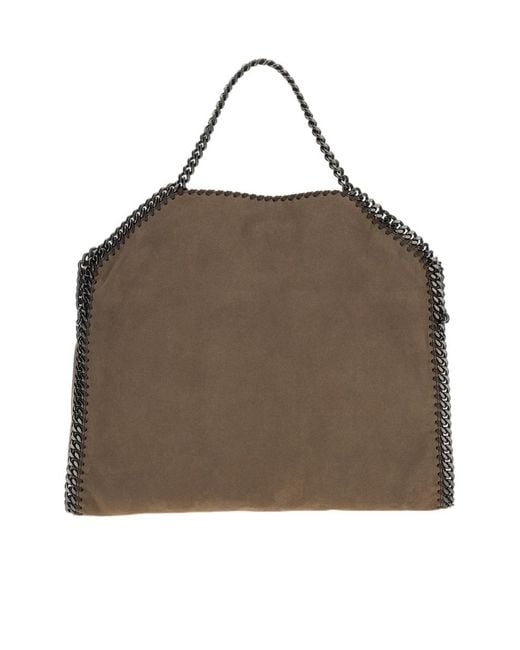 Stella McCartney Brown Falabella Fold-Over Tote Bag