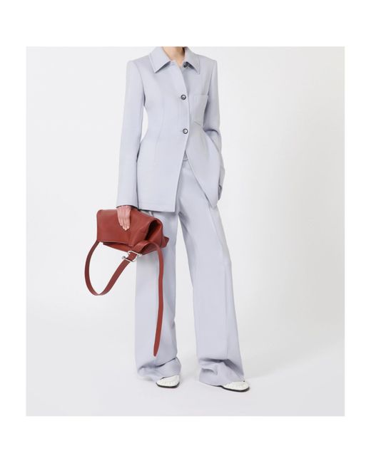 Sportmax White Belt Loop Casual Pants