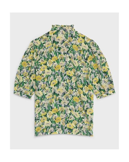 Céline Green Lavallière Blouse