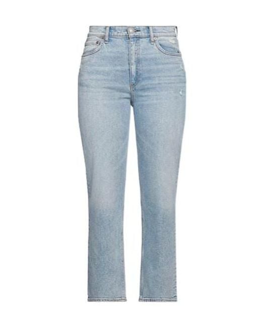 Rag & Bone Blue Straight-Leg Jeans