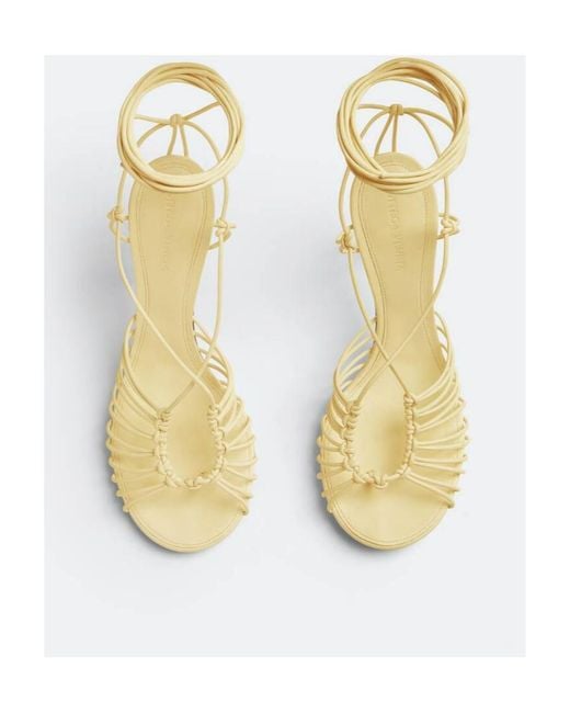 Bottega Veneta Metallic Dot Helled Sandals
