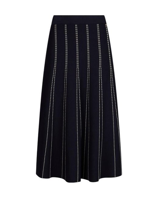 Liu Jo Blue Striped Skirt
