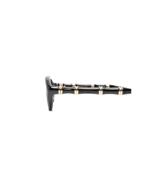 Gucci White Oval Frame Sunglasses