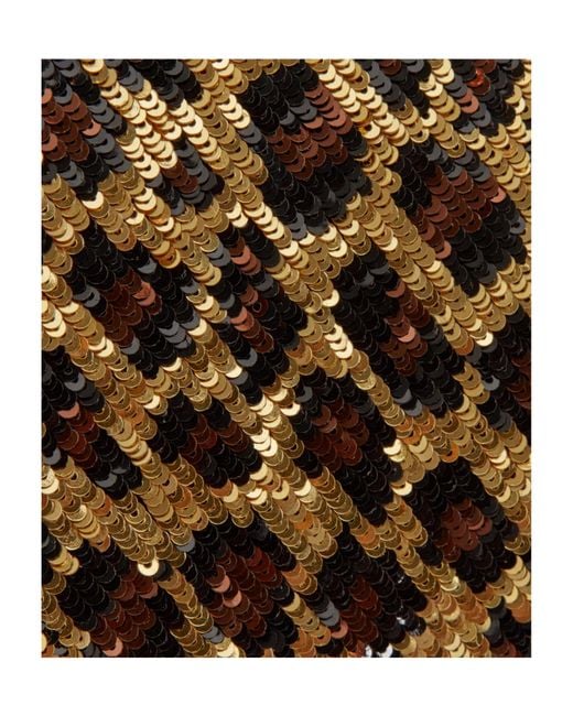 Michael Kors Natural Sequined Georgette Flared Pants