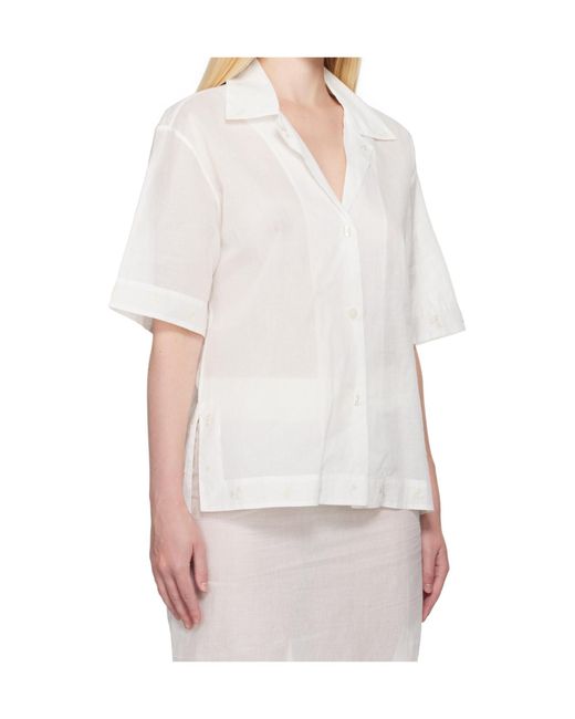 Rohe White Lapel Shirt