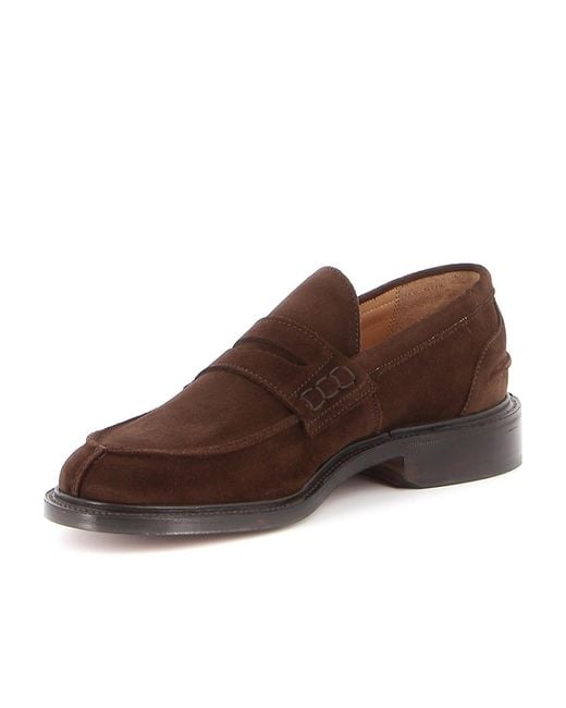 Tricker's Brown Tricker's James Penny Loafers for men