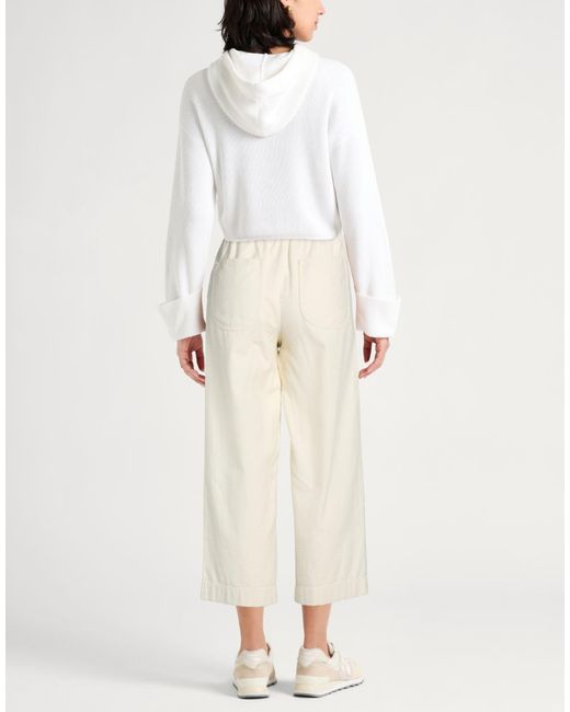 Rag & Bone White Plain Colour Wide-Leg Trousers