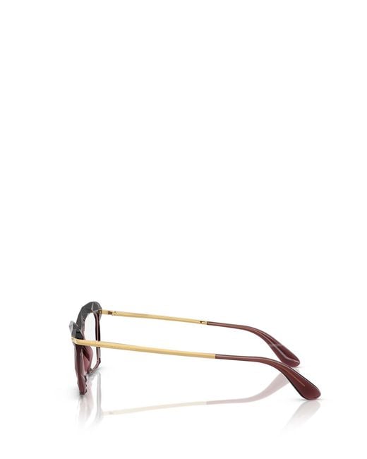 Dolce & Gabbana White Eyewear Rectangular Frame Glasses