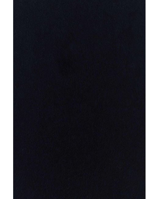 Prada Blue Fringe-Detailed Knitted Scarf