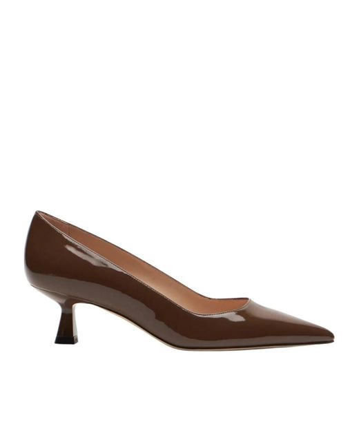 Stuart Weitzman Brown Stuart Sculpt Pump 50
