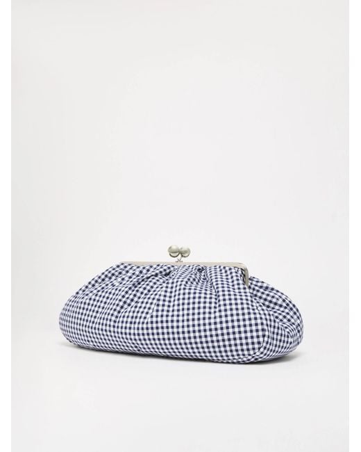 Weekend by Maxmara Blue Wkabeta Large Vichy Checked Bag