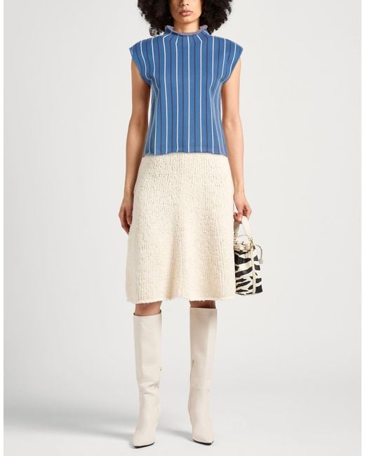 Marni Blue Striped Knitted Top
