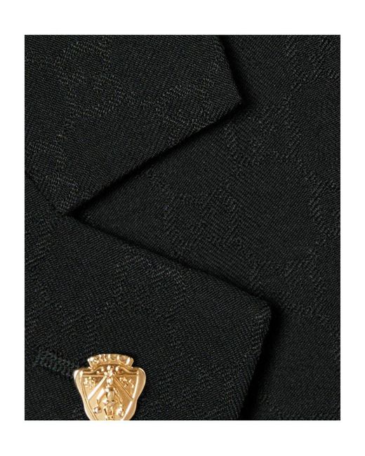 Gucci Black Single-Breasted Gg Jacket for men
