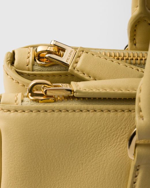 Prada Metallic Galleria Medium Leather Bag