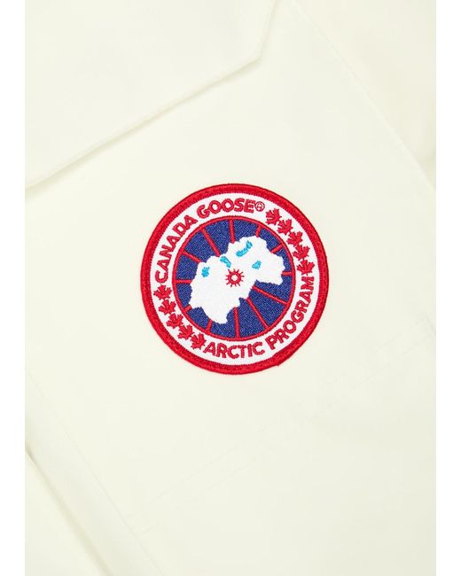 Canada Goose White Expedition Hooded Arctic-Tech Parka