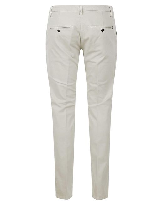 Dondup Gray Slim Tailored Pants for men