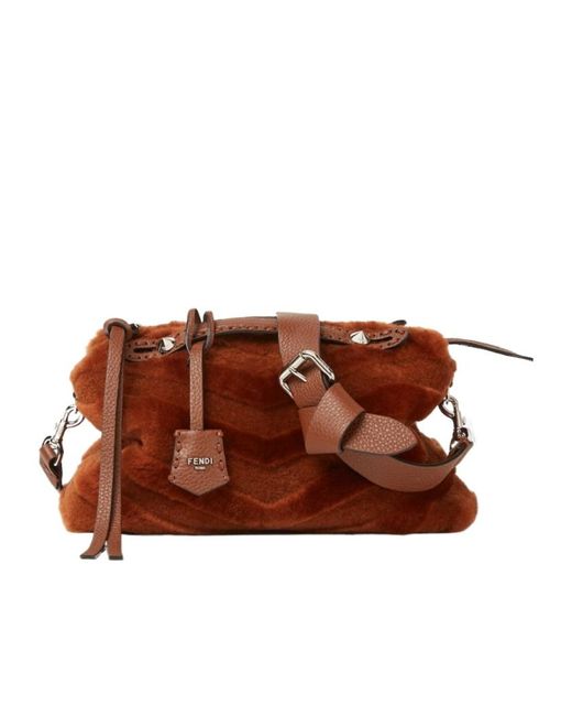 Fendi Brown By The Way Selleria Medium Tote Bag