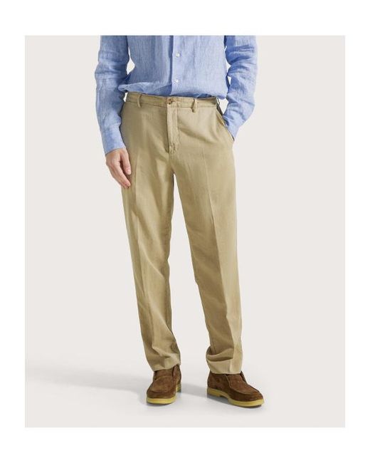 Seventy Natural Casual Pants With Belt Loops for men