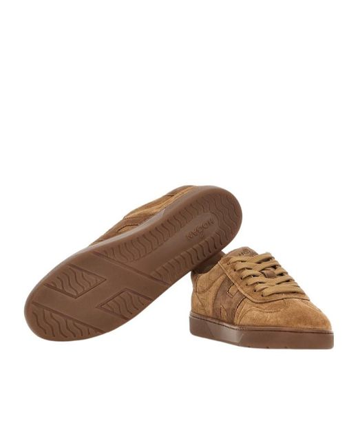 Hogan Brown Side H Detailed Sneakers
