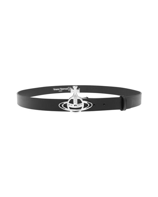 Vivienne Westwood White Logo Belt