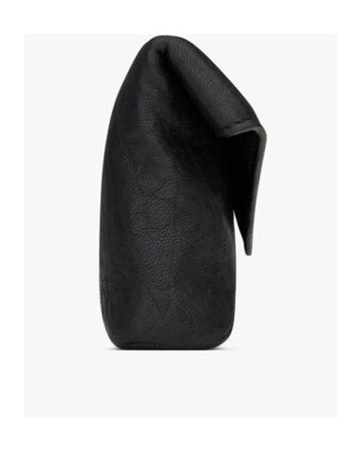 Saint Laurent Black Cassandre Envelope Card Case for men