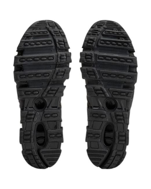 Adidas Black Mesh-Panel Toggle-Fastening Sneakers