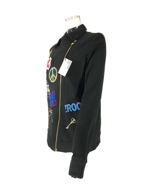 Moschino Black Zipper Casual Jacket