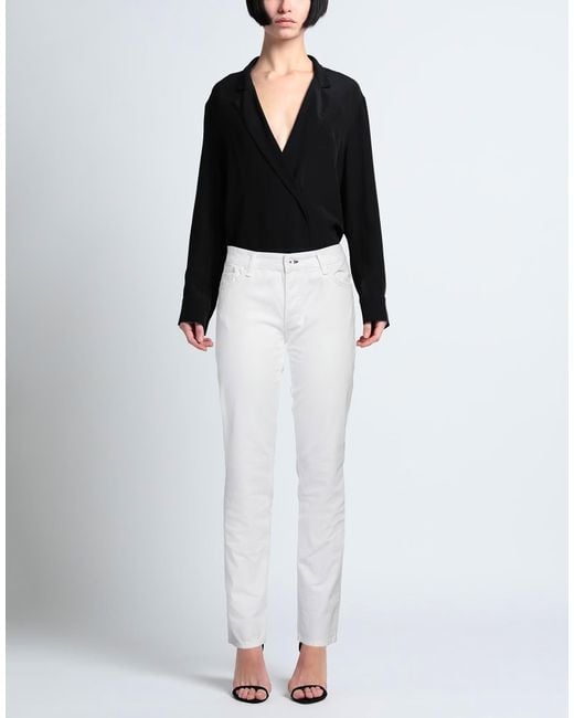 Rag & Bone White Solid Color Casual Jeans