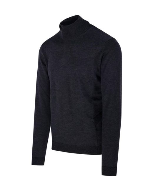 Roberto Collina Blue Virgin Wool Sweater for men