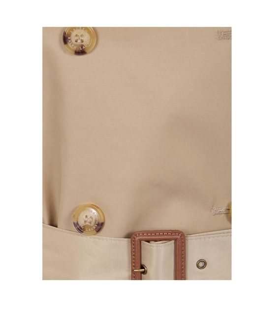 Ralph Lauren Natural Lauren Double Breasted Belted Trench Coat